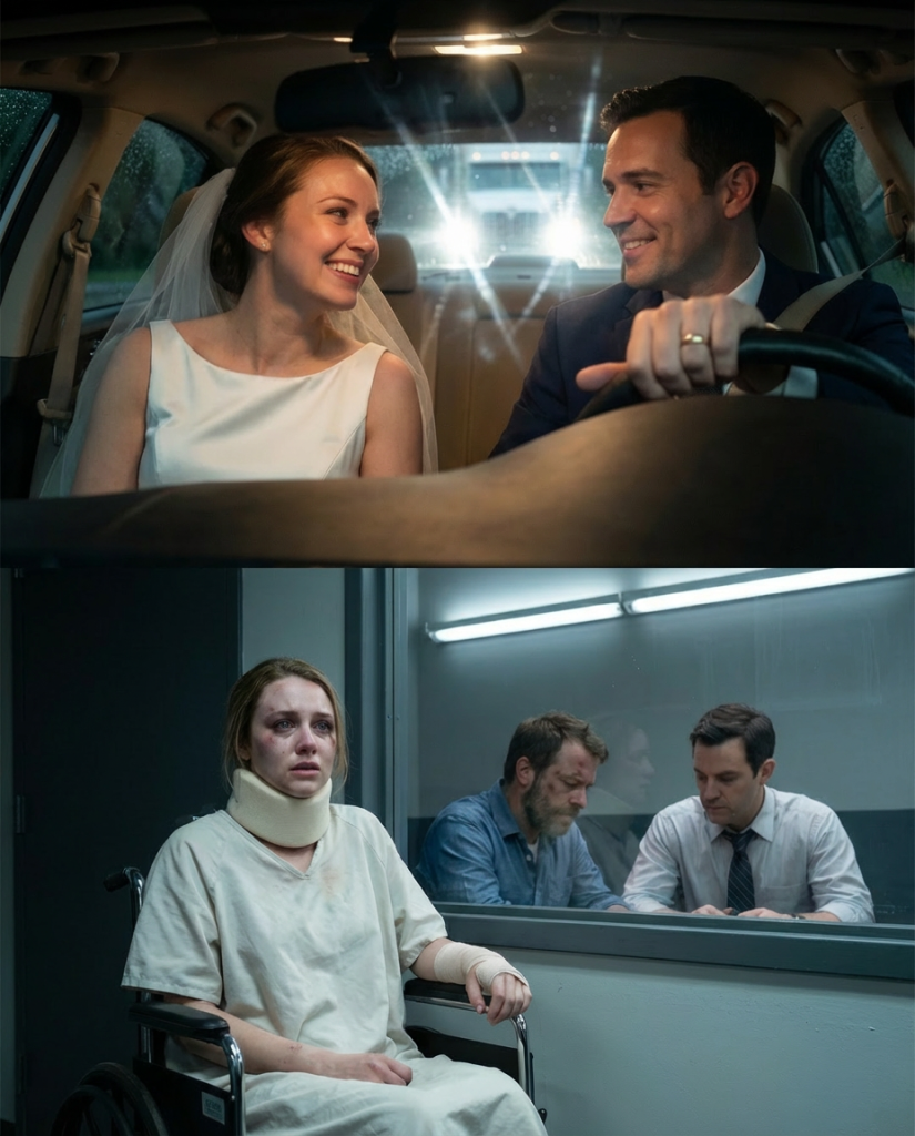 ON MY WEDDING NIGHT OUR CAR WAS H:IT BY A TRUCK. MY HUSBAND D:IED INSTANTLY. I SURVIVED… BARELY. A WEEK LATER, THE TRUCK DRIVER CAUGHT. BUT WHEN HE FINALLY SPOKE MY BLO:OD RAN COLD. HE WASN’T JUST A DRIVER…